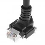 Alvin's Vertical Screw Lock CAT6a GigE Cable for Industrial Cameras