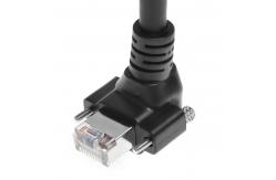 China Alvin's Vertical Screw Lock CAT6a GigE Cable for Industrial Cameras supplier