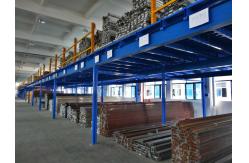 China Cold Rolling Steel Industrial Mezzanine Floors For Warehouse , Blue / Orange supplier