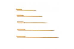 China OEM Disposable Bamboo Paddle Skewer Sticks For Fruit Meat Vegetables supplier