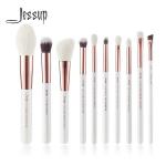 Portable Fluffy Wood Handle Makeup Brushes Eco friendly soft Firm Hair for sale