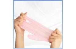 China Customized Pink Synthetic Nitrile Gloves Disposable Gloves For Food Handling supplier