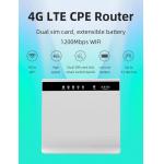 Cat6 Dual Sim Unlocked 4G LTE 5ghz Wifi Router With Sim Card Slot SMA Antenna for sale