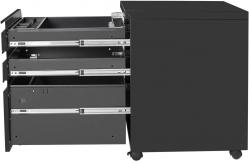 China Under Desk Office Drawers Fully Assembled  3-Drawer Mobile Metal File Cabinet supplier