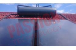 China 100L 250L Solar Panel Hot Water Heater , Solar Assisted Water Heater Blue Titanium supplier