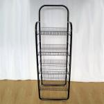 Four Wire Baskets Floor Grocery Display Stands Multi Tiers Convenience Store Display Racks for sale