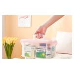 Stacking Clear Plastic Stacking Storage Boxes Bins With Lid for sale