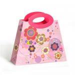 Custom Promotional Flat Bottom Paper Bags Champion Printing Die Cutting Handles for sale