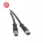 PVC Rubber Nylon 3Pin M8 Waterproof Connector Withstand 1.5KV Date Transfer for sale