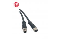 China PVC Rubber Nylon 3Pin M8 Waterproof Connector Withstand 1.5KV Date Transfer supplier