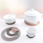 Customised Waterproof Easy To Clean Silicone Placemats And Coasters Silicone Insulation Pad