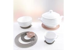 China Customised Waterproof Easy To Clean Silicone Placemats And Coasters Silicone Insulation Pad supplier