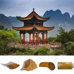 Glossy 220x200mm Chinese Clay Roof Tiles For Buddhist Temple Decoration for sale