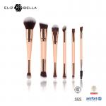6pcs Gold Aluminium Ferrule Beauty Makeup Brush Cosmetic Brushes For Liquid Cream for sale