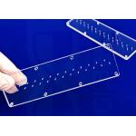 Customized Clear Uv Transparent Fused Silica Plate With Hole for sale