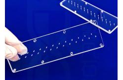 China Customized Clear Uv Transparent Fused Silica Plate With Hole supplier