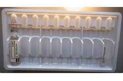 China Eco-friendly PET Vial Tray For 1ml~10ml Water Injection Vials supplier