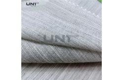 China 112cm Width Polyester Knitted Hair Interlining For Garment supplier
