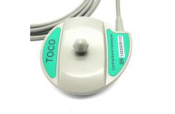 China Toco round gray 6 Pin Fetal Monitor Transducer TPU Material supplier