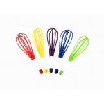 Professional Manual Silicone Egg Beater OEM / ODM Available FDA Approved for sale