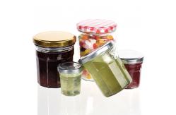 China Small Airtight Mason Stackable Honey Jam Spice Storage Glass Jars supplier