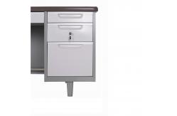 China Metal Frame PC Table With Cyber Lock Fashion Computer Table supplier