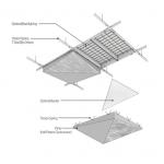 Aluminum Random Perforated Ceiling Design PVDF Coated Hallway Ceiling Design