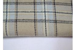 China Comfortable 100 Polyester Fabric / Yarn Dyed Plaid Fabric For Garments supplier