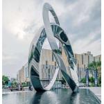 Height 5.5 Meter Polished SS Garden Ornaments Statues, Metal Art Statues for sale