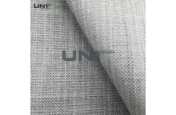 China Elastic Heavy Weight Horsehair Canvas Interlining For Uniform Jacket supplier