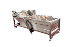 China Air Bubble Ozone 500kg/H Vegetable Fruit Washing Machine supplier