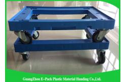 China 612 *412*145mm Customized Pallet Plastic Moving Dolly With PU Wheels 150KG Capacity supplier