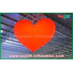 1.5m Romantic Led Lighting Red Heart Outdoor Inflatable Decorations For Wedding for sale