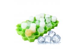 China Hexagon Shape Silicone 37pcs Ice Cube Mold With Lid supplier