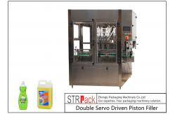 China Liquid Cleaner Linear 6 Heads Paste Filling Machine Double Servo Driven supplier