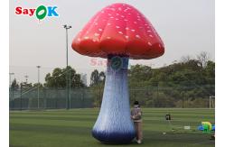 China Giant Inflatable Mushroom Model Plant For Wonderland Blow Up Mushroom With Flower supplier