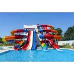 Galvanized Steel Outdoor Water Park Slide Attraction Games Play Equipment For Children for sale
