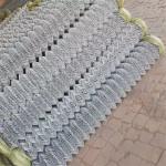 Galvanized Wire Mesh Vinyl Wrapped Chain Link Fence Diamond Hole Cyclone for sale