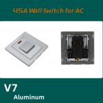 AC Controller Electrical Wall Switch 45A 250V Glass / Aluminum for sale