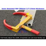 A3 Steel SUV / Motorcycle /  Motorhome Wheel Clamps Suit Width 180 - 300mm Wheel for sale