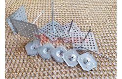 China 50MM Perforated Aluminum Metal Rock Wool Insulation Pins supplier