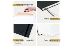 China Black Weekly Planner 2023 6.5 Inches X 8.5 Inches Custom Softcover supplier