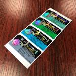 Laser PET Hologram Medicine Bottle vial 10ml Vial Labels for sale