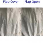 Zipper Closure CE Disposable White Microporous Protective Coverall For Breathability