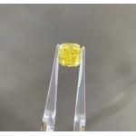 cushion loose diamond HPHT Lab Grown Yellow Diamond Certified Synthetic Diamonds for sale