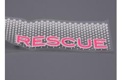 China Clear TPU White Silicone Dots Screen Printed Patches Custom Logo For Garments supplier