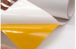 China 2Mil Gloss White Permanent Adhesive Polyimide Roll Label Material With Glassine supplier