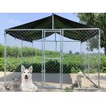 Hot Dipped Galvanized Dog Kennels 6FT Chain Link Dog Kennel Outdoor Run Cage for sale