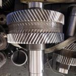 DIN 18CrNiMo7 4 Module 77T Double Helical Gears for sale