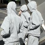 Custom High Quality Blank Flared Sweatpants and Hoodie Set Unisex Cotton Stacked Pants Sweatsuit Oversized Hoodie and Jogger Set for sale